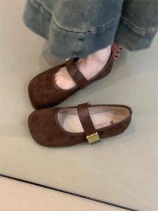 XUJIA | Flat Retro Style Mary Jane Round Toe Casual Shoes