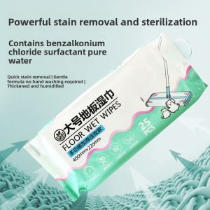 Thickened Large Size Floor Cleaning Wet Wipes Disposable Static Dust Removal Wipes Mop Head No Wash Replacement Cloth