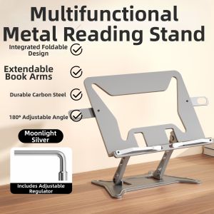 WUSHENG | Adjustable Folding Carbon Steel Bookstand