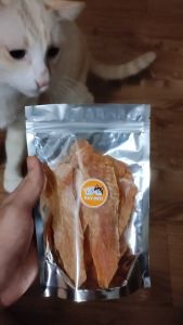 สันในไก่อบเเห้ง ขนมสุนัข ขนมแมว ใช้ไก่เกรดพรีเมี่ยม ขั้นตอนการผลิตที่ได้มาตราฐาน Pet Snack สันในไก่อบเเห้ง Home Made