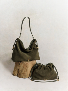 bampo | First Layer Leather Suede Commuter Bag