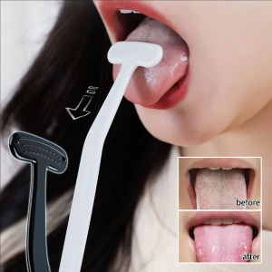 Dorisna Tongue Scraper Cleaners Reusable Oral Health Cleaning Brush Hygiene Care Toothbrush Mouth Fresh Breath Scraping