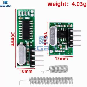 1-3 Bộ Bộ Thu Sóng RF 433 MHz Bộ Dụng Cụ DIY Superheterodyne RX470 Với Bộ Phát Cho Mạch Tích Hợp Máy Tính