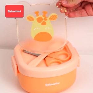 SAKUMINI Baby Lunch Box Portable Food Grinder Bowl Set Kotak Makan Anak Bayi
