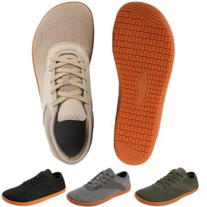 รองเท้ามินิมอลแบบเท้าเปล่า ยูนิเซ็กส์ น้ำหนักเบา ระบายอากาศได้ดี พื้นรองเท้าแบบ Zero Soles หัวกว้าง รองเท้าวิ่งผู้ชาย รองเท้าลำลอง เดินเล่นกลางแจ้ง