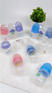 Coral Babies 2oz Newborn Baby Feeding Bottle Set of 3 Colorful Feeding Set