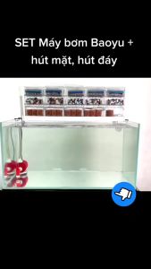 Combo hút mặt hút đáy MD27 MD34 kèm máy bơm BY102 103 104 105 106 107 tặng 1 lọ G-bio cho cá