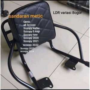 Sandaran jok belakang lipat motor Scoopy fi new lama 2020/2021/2022/2023/2024/2025 dan Genio