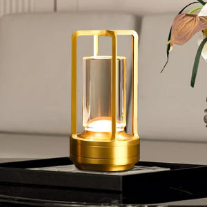 LED Cordless Table Lamp Retro Bar Metal Desk Lamps Rechargeable Touch Dimming Night Light Restaurant Bedroom Home Outdoor Decor