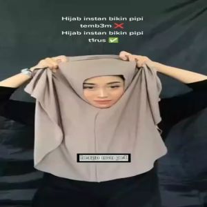 JILBAB BERGO JERSEY NON PET L/ HIJAB BERGO INSTAN JERSEY NON PET SIZE L/ KERUDUNG JERSEY