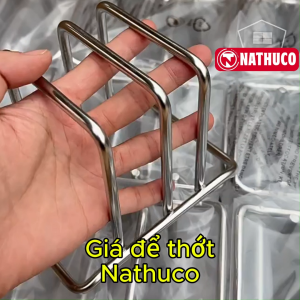 Kệ Đựng Thớt Nathuco Inox Dày 6mm Để Được Nắp Nồi – Chắc Chắn Bền Đẹp Cho Mọi Gian Bếp