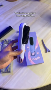 Enchen H100 Cordless Hair Straightener Comb Portable Wireless Negative Ionic Hair Straightener Brush Comb Fast Heating