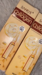 Saniye Collagen Sunscreen SPF 90 Whitening Sun Protection Face Sunscreen Moisturize Skin