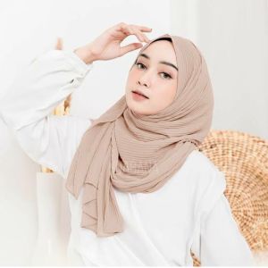 Pashmina Plisket Ceruty Baby Doll Lidi: Grosir Online Tanahabang