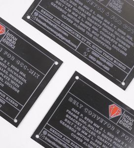 Stainless Steel TAG detail UV print Custom Bisa Untuk Mesin Engine Alat Petunjuk Pemakaian Sign