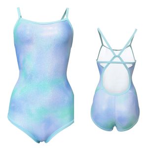 Amber Speed Swimwear Triangular One Piece Swimsuit Gold Foil Slimming Womens No Chest Pad Professional Training Competition