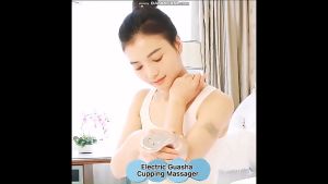 SG Electric Gua Sha Scraping Cupping Vacuum Massager with Hot Compress Regulation | Wireless Body Suction Cupping Therapy Kit for Back Pain Relief and Muscle Recovery | Portable Ergonomic Design with USB Cable and One Year Warranty