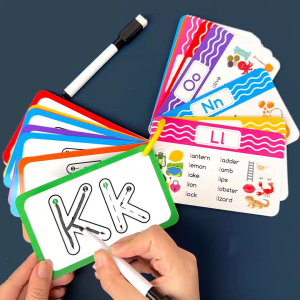 BEAR TALE Alphabet Flash Cards ABC Learning Book for Toddlers Reusable Writing Practice Kids Toy