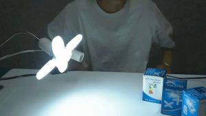 【Buy 1 Get 1】28W 6500K Foldable Fan Blade Bulb Indoor Various Scenes LED lights High Quality
