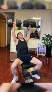 Kursi Gym Bench Adjustable 8in1 Functions without Headrest Hitam X021 XJX