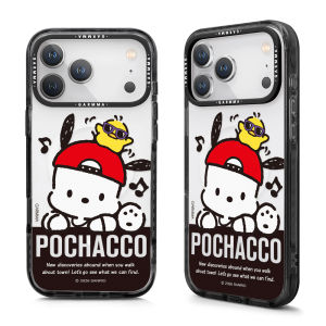 Sanrio Kuromi Phone Case with Shockproof TPE Edges for iPhone 17 18 Pro Max MYP40