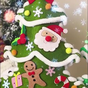 Christmas Tree DIY คริสต์มาสตกแต่ง ชุดประดิษฐ์ต้นคริสต์มาสสำหรับเด็ก ของเล่นทำมือ ชุดประดิษฐ์ปริศนา ของเล่นเด็ก ของขวัญคริสต์มาส