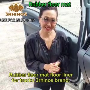 Rubber floor mata for truck ISUZU NPR