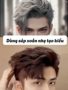 Máy uốn tóc nam máy tạo kiểu tóc cho nam 2 in1 ép side tóc nam đa năng máy duỗi tóc mini