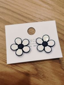 3E Stylish silver post Earrings - Designs with S925 Posts! flower bear bee on flower mickey butterfly love shape little prince earring
