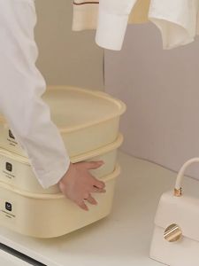 Set 3 Hộp Đựng Đồ Lót / Vớ Có Nắp Đậy Ba Trong Một Tiện Dụng Cho Phòng Ngủ
