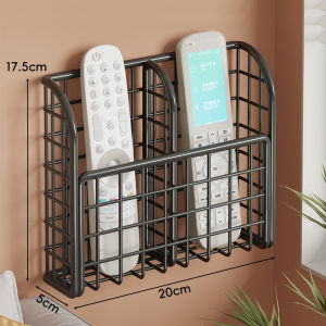 Hanging Storage Shelf For Remote Controls Wall Mount TV AC Bedside Phone