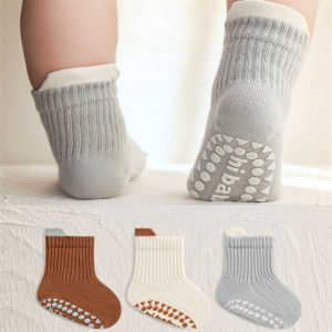 0-5T Spring and Autumn Floor Socks Baby Toddler Comfortable Class Cotton Socks Baby Glue Non-slip Childrens Floor Socks