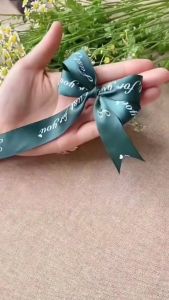 Ruy băng 1-25 cm dùng để đóng gói phông chữ rõ ràng và đậm dùng để làm nơ đóng gói quà tặng rất đẹp