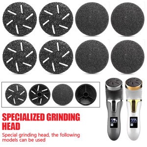 New 8pcs Foot Care Tool Heads Pedicure Hard Dead Skin Callus Remover Refills Replacement Rollers Foot Files Accessories