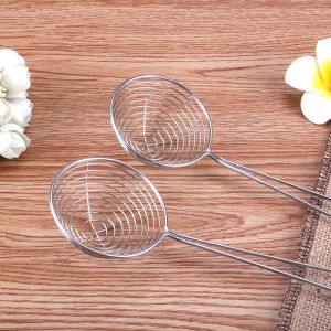 Digeo Stainless Steel Strainer Filter Kitchen Colander with Red Handle for Kitchen Food