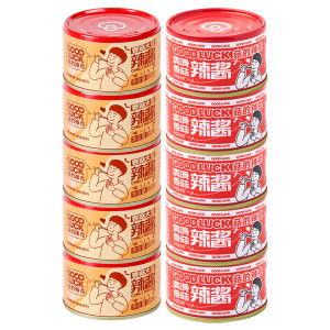 Smooth Mushroom Hot Sauce with Soybeans for Sandwiches Noodles And Rice Enhancer Chinese Brand Gudu Laerk 80g Jar
