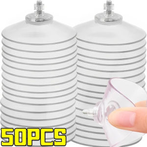 Dizoey 50/5PCS Suction Cup Hooks Strong PVC Suction Cup Holder with Screw Plastic Sucker Pad Holder Glass Window Wall Hanger Car Hook