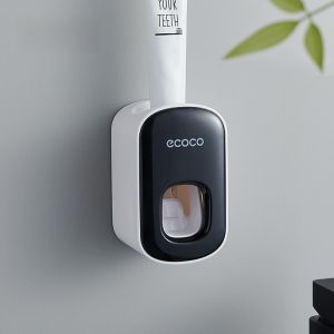 Creative Couple Tooth Glass Suit Minimalist Toothbrush Rack Cup Holder Toothpaste Dispenser Punch-Free Wall-Mounted