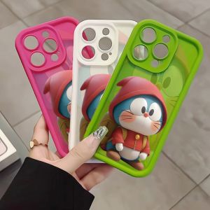 Compatible with iphone 14 Pro Max Phone Case Doraemon backpack 12 13 14 15 11 Pro Max Casing silicone xr xs Max 7 8 Plus