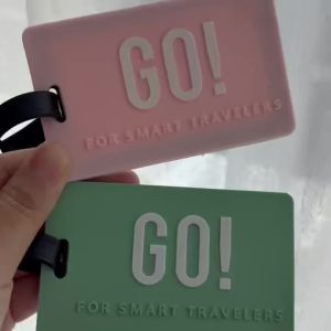 1PCS  Luggage Tags Travel Accessories Silicone Suitcase Tags Fashion Style Silicon Portable Travel Label ID Address Holder