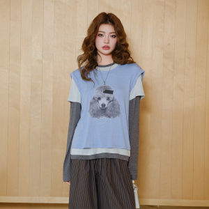 Design Puppy Print T-Shirt 1 Set