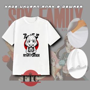 kaos anak perempuan spy x family/baju anak anime anya forger/baju perempuan murah
