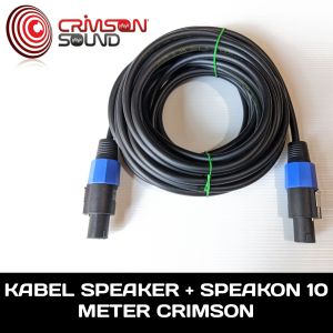 KABEL SPEAKER 1 - 50 METER KABEL SPEAKER PLUS SPEAKON KABEL AUDIO SPEAKER CRIMSON