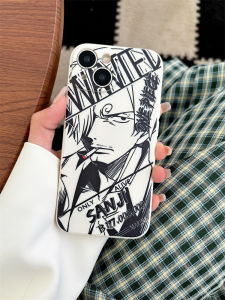 Cartoon One Piece Phone Case for  15Pro Max 14Plus Full Cover Silicone Soft Shell Mens Style Fly Road Soh Ror 7Plus/8