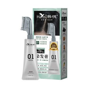 Hansi | Thuốc Nhuộm Tóc Che Phủ Xám Không Chứa Amoniac Không Chứa Peroxide Màu Trà Đen