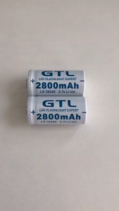 100% original GTL 3.7v 2800mAh 16340 and cR123A Lithiumion Rechargeable Battery real capacity Applicable to game consoles and other devices