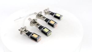 KEVANLY | 2pcs H1 H3 LED Car Fog Lights Bulbs 12V 24V 48SMD Headlight Bulbs 6000K White Auto Fog Lamp DRL Day Running Light