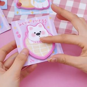 MOMO Cute Pet Dog Sticky Notes Creative 30Sheets Puppy Memo Pads Student Stationery