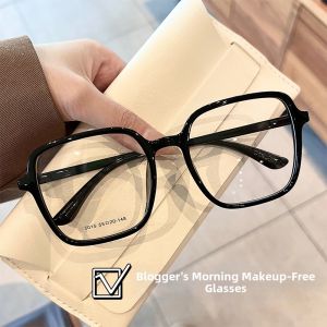 Chuming | Slimming Large Round Face Eyewear Frames Black