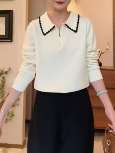 QINGNAER | Elegant Slimming Plus Size Knitted Sweater